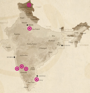 Übersichtskarte Indien